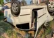 Accident pe Drumul Național 72, între Târgoviște și Ploiești. O mașină s-a răsturnat