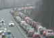 Trafic aglomerat pe DN 1.  Coloane de maşini pe Valea Prahovei
