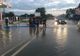 Inundațiile blochează traficul, la ieșirea din DN1, la Bărcănești, în această seară