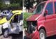 Accident în Ploiești. O dubiță și un taxi au intrat în coliziune