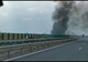 Prahova. Un autoturism a luat foc pe Autostrada A3, la Gherghiţa