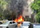 Maşină în flăcări, la Ploieşti. Alte două autoturisme au fost avariate 